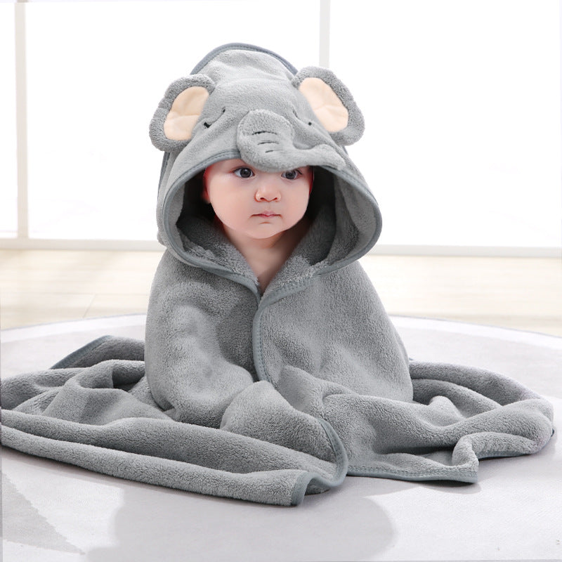 Soft Coral Fleece Newborn Wrap Blanket for Infants