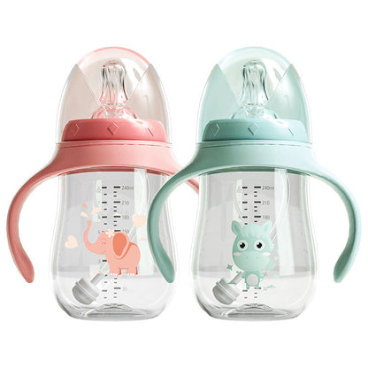 BPA Free Baby Straw Bottle for Milk and Water
