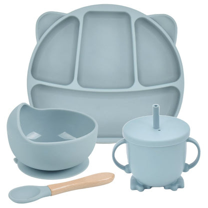 Silicone Suction Cup Divided Plate Set for Kids