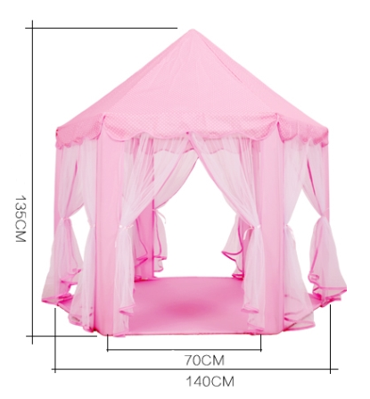 Kids Indoor Tent with Mosquito Net - Princess Playhouse