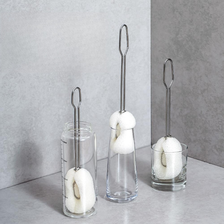 Long Handle Stainless Steel Cup and Bottle Cleaning Brush
