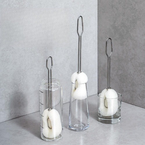 Long Handle Stainless Steel Cup and Bottle Cleaning Brush