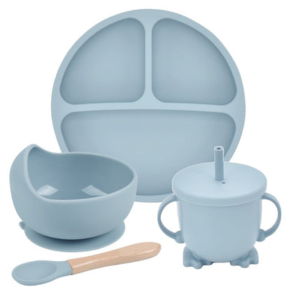 Silicone Suction Cup Divided Plate Set for Kids