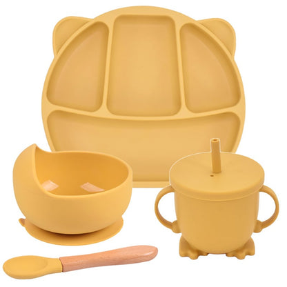 Silicone Suction Cup Divided Plate Set for Kids