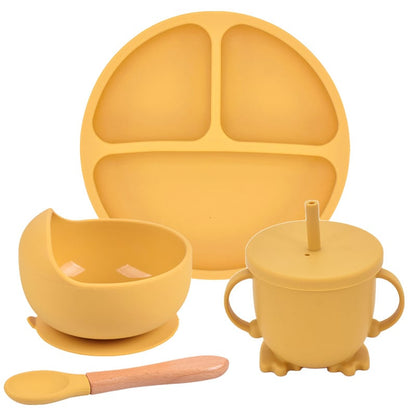Silicone Suction Cup Divided Plate Set for Kids