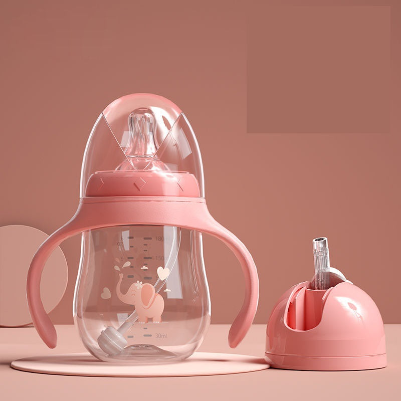 BPA Free Baby Straw Bottle for Milk and Water