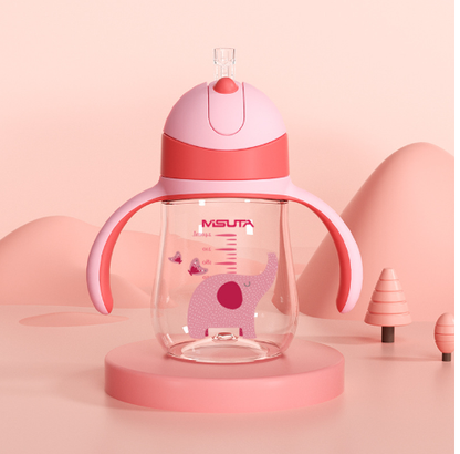 Children's Dual-Use Duckbill Straws Learning Cups