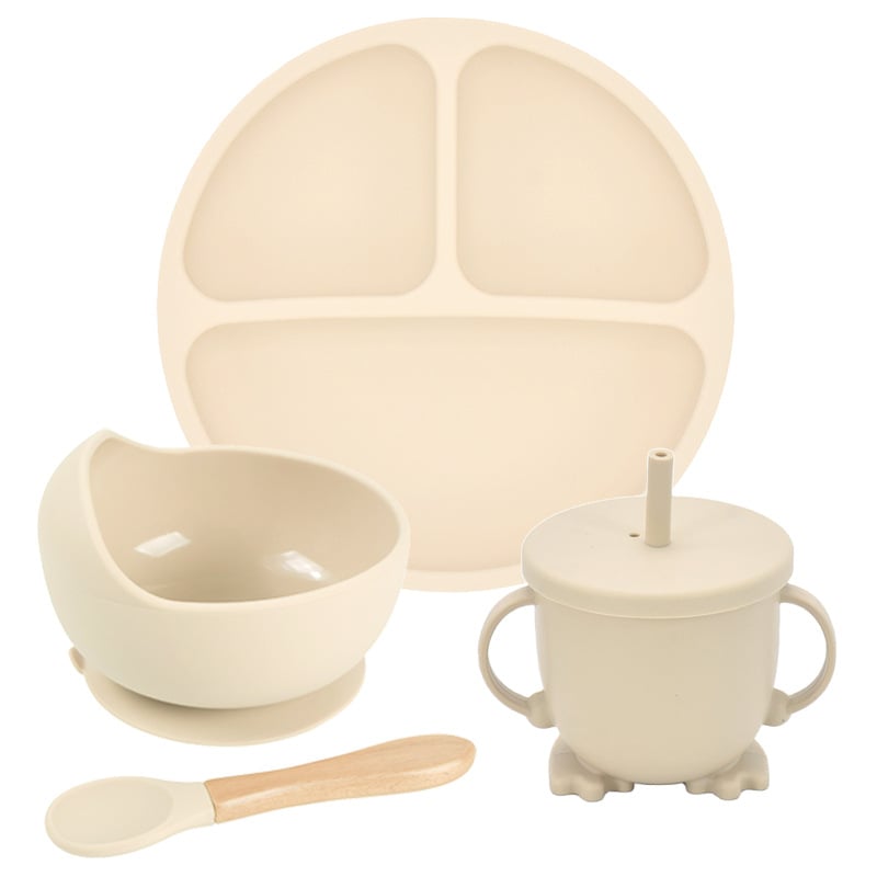 Silicone Suction Cup Divided Plate Set for Kids