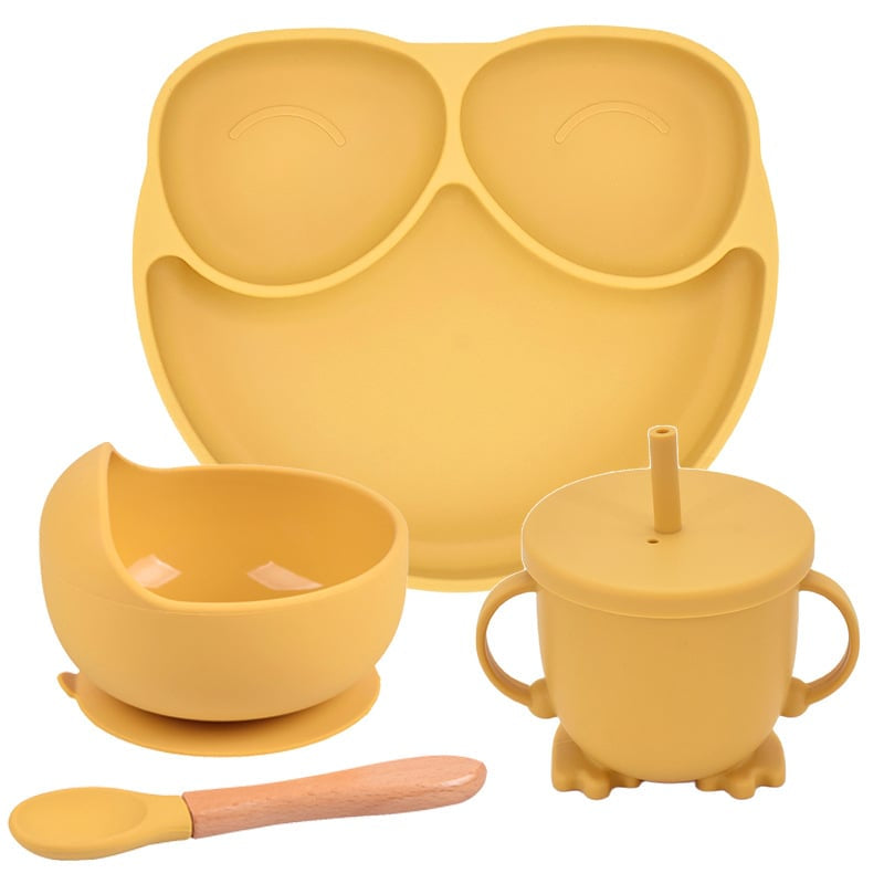 Silicone Suction Cup Divided Plate Set for Kids