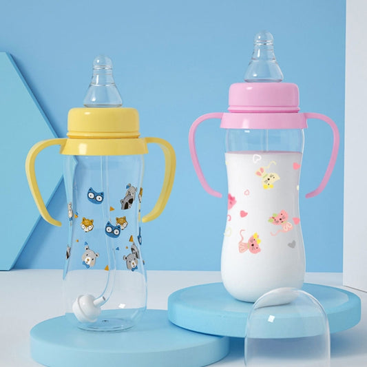 Baby Feeding Bottle with 2 Handles and Gravity Ball