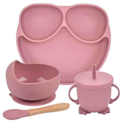 Silicone Suction Cup Divided Plate Set for Kids