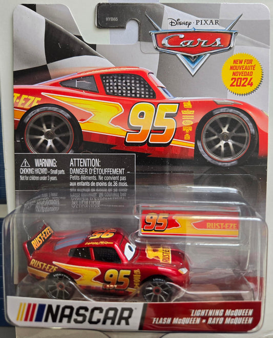 Disney Cars NASCAR Lightning McQueen Die-Cast Car New for 2024