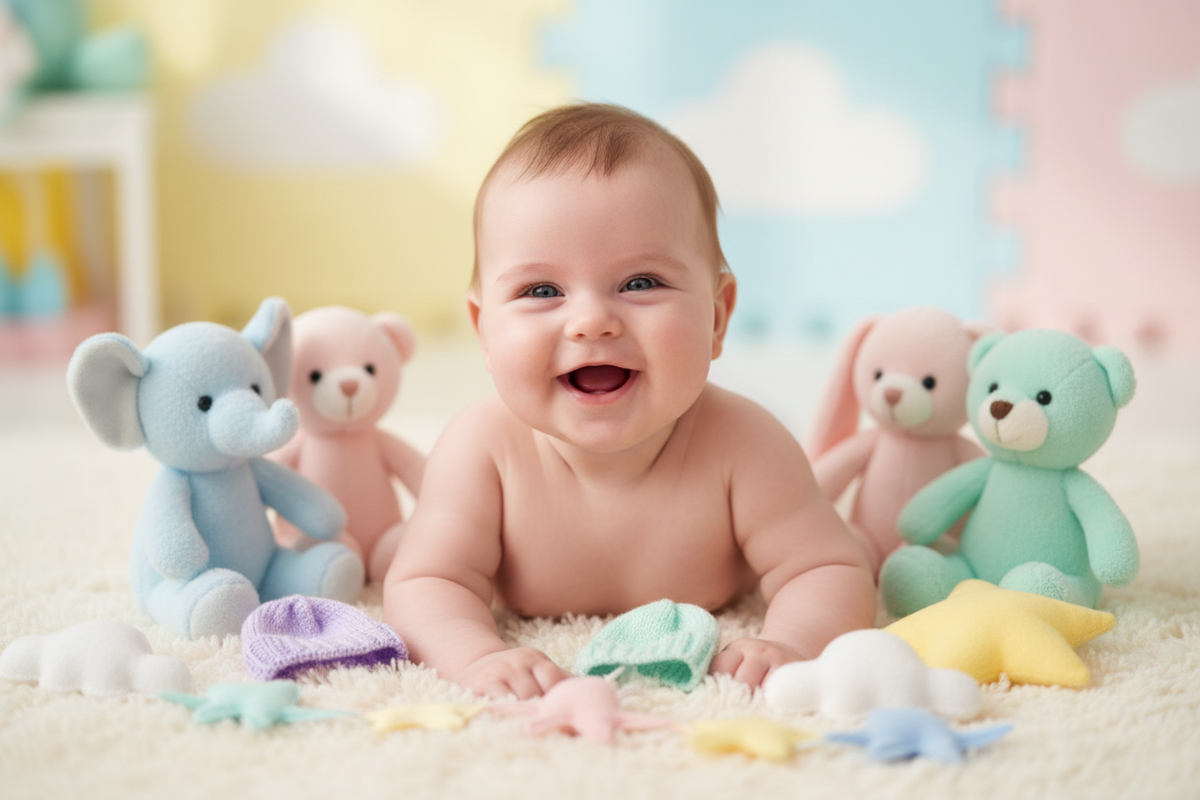 Bebé sonriente