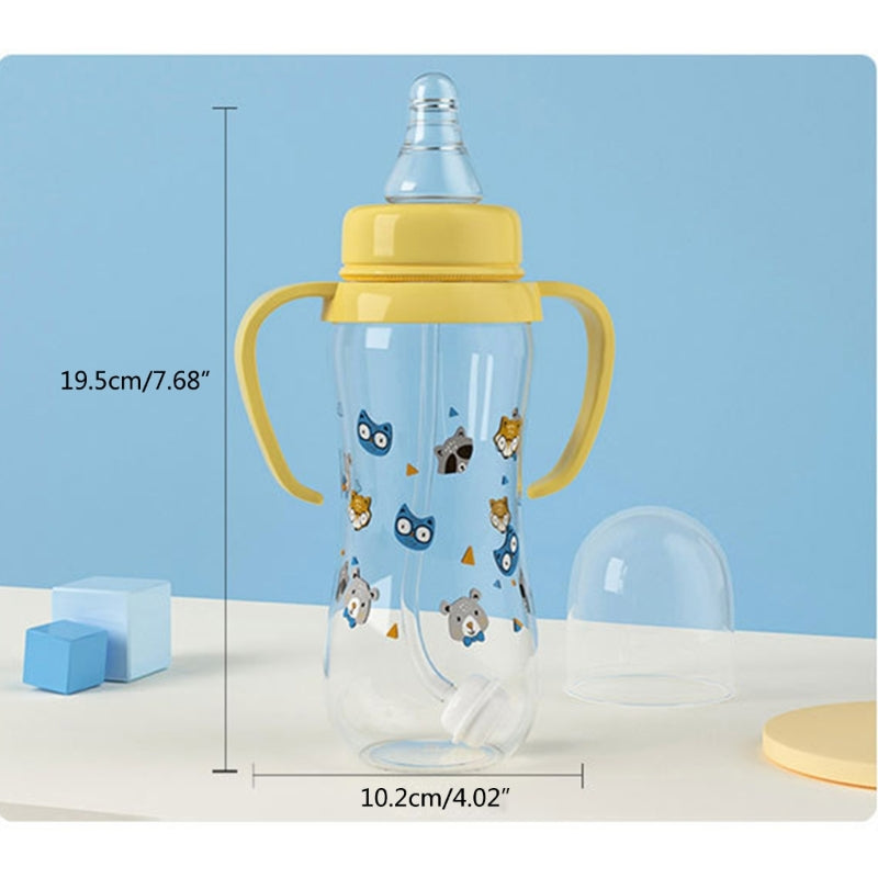 Baby Feeding Bottle with 2 Handles and Gravity Ball